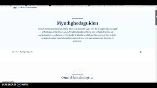 Myndighedsguiden fra institutionen Folketingets ombudsmand [upl. by Josselyn397]