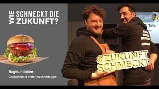 Grüne Woche 2018 Schmeckt die Zukunft nach Insekten  Deutschlands erster Insektenburger [upl. by Norraf195]