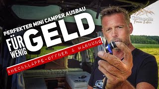 🏕 Mini Camper Ausbau  Heckklappe öffnen von Innen amp ⚠️ Warnung [upl. by Nalyd]