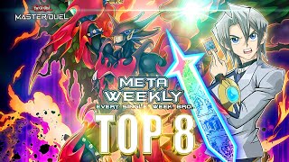 HERO TOP 8 META WEEKLY 134  YuGiOh Master Duel [upl. by Ezeerb5]