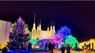 Washington DC Temple Christmas Lights in Kensington maryland washingtondc [upl. by Aisiat]