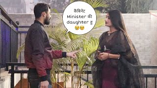 कैबिनेट Minister ki Daughter हू 😢😥 गरीब देश है मै नही prank  Vivek golden [upl. by Narik]