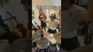 Showing my bread winning wife what a breakdown is drums hardcore drummers kublaikhan [upl. by Ynatterb]