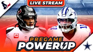 LIVE DALLAS COWBOYS VS HOUSTON TEXANS  MONDAY NIGHT FOOTBALL PREVIEW  Pregame PowerUp 🏈 [upl. by Westphal]