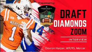 Devron Harper WRRS Mercer  2024 NFL Draft Prospect Zoom Interview [upl. by Dimah236]