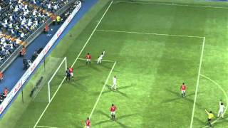 Pes 2012 Gameplay  Real Madrid  Manchester Utd Ballacoilupi [upl. by Aicilanna]