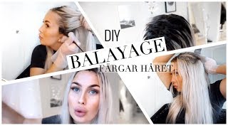 FÄRGAR HÅRET  balayage på blondt hår [upl. by Alisun]