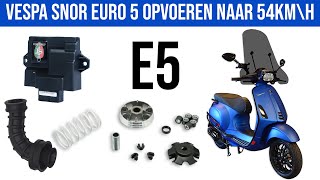 VESPA SNOR EURO 5 OPVOEREN  PART 1 [upl. by Manley30]