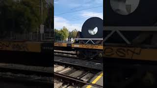 long island steel train at Frankston pedestrian crossing [upl. by Secnarfyram]