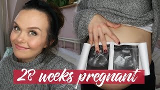 28 WEEKS PREGNANT  REASSURANCE SCAN SYMPTOMS amp BIRTH PLANS  PREGNANCY UPDATE [upl. by Sherlock985]