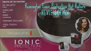 Remington Ionic Protection Hot Rollers REVIEWDEMO [upl. by Jeremias]