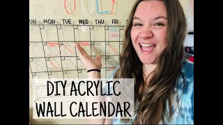 DIY Acrylic Wall Calendar [upl. by Bushweller793]