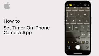 How To Set Timer On iPhone Camera App  iOS  2025 [upl. by Aisinoid]