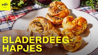 Bladerdeeghapje met brie spekjes en abrikoos  Sofie Dumont [upl. by Atekihs441]