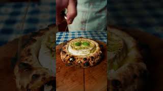 Baked Camembert Pizza In Wood Fired Oven pizza foodie foodvideos outdoorpizzaoven shorts [upl. by Nabois]