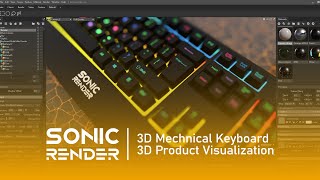 CGI Keyboard Ad  3D Render Video [upl. by Now]