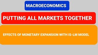 EFFECTS OF MONETARY EXPANSION USING IS  LM MODEL [upl. by Burner]