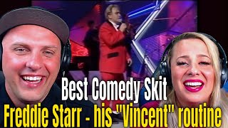 First Time Reaction To Freddie Starr  his quotVincentquot routine  93 stereo  Best Comedy Skit [upl. by Akcimehs]