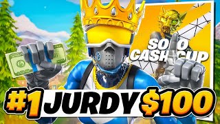 HOW TO PLAY THE SOLO CASH CUP PERFECTLY 👀 100  Jurdy 🏆 [upl. by Elleon]