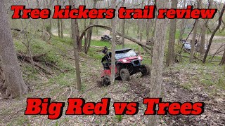 Honda Pioneer 10006 puts the tree kickers to use  Whispering Meadows Some carnage along the way [upl. by Bartley]