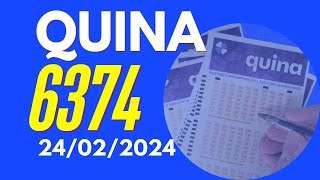Quina 6374  Resultado quina concurso 6374 [upl. by Tiffanle]