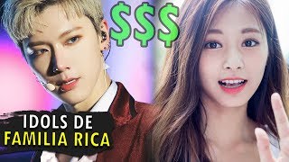 KPOP IDOLS COM FAMÍLIAS RICAS [upl. by Nonad]