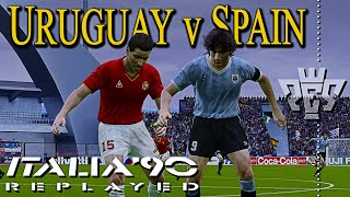 Uruguay v Spain  Italia 90  PES  Group E  Match Day 6 [upl. by Enihsnus]