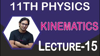 KINEMATICS  LECTURE 15 [upl. by Notyad]