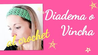 Diadema o vincha tejida al crochet [upl. by Molton]