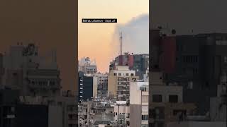 Israel Strikes Hezbollah Main Base in Major Beirut Air Assault [upl. by Nnaesor]