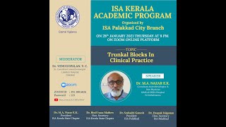 Truncal Blocks in Clinical Practice ISA Kerala State Chapter Academic Programme [upl. by Bainbrudge371]