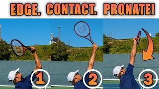 5 Drills For EASY Serve Pronation Tennis Serve Lesson [upl. by Raynold]