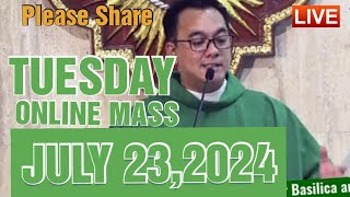 QUIAPO CHURCH LIVE MASS TODAY REV FR DOUGLAS BADONG JULY 232024 [upl. by Benedict]