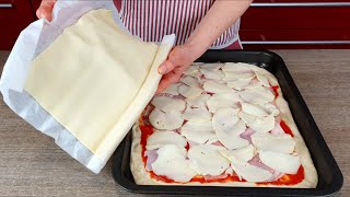 🍕Copri l’impasto con la PASTA SFOGLIA e mangerai la pizza parigina napoletana [upl. by Llertram]