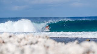 FRENCH POLYNESIA  SURFING THE LOST ATOLL [upl. by Ynalem]