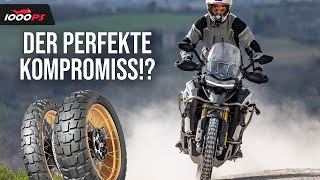 Das kann Dunlops erster 5050Reifen für Reiseenduros  Dunlop Trailmax Raid Test 2023 [upl. by Ayna405]