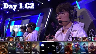 TES vs T1  Day 1 LoL Worlds 2024 Swiss Stage  Top Esports vs T1 full [upl. by Nojram54]