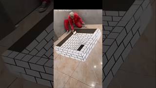 How an experienced tiler works  একজন অভিজ্ঞ টাইলস মিস্ত্রি কিভাবে কাজ করে। [upl. by Leohcin]