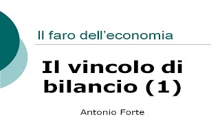 Lezione il vincolo di bilancio parte 1 [upl. by Mufi]