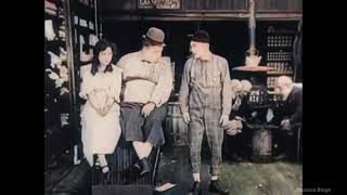 Roscoe quotFattyquot Arbuckle and Buster Keaton The Butcher Boy Colorized 4K 60 FPS [upl. by Christye]