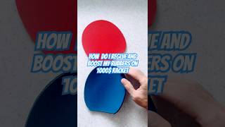 Reglue and boost my 1000 Table tennis racket 🤑 tabletennis pingpong ASMR 1000 [upl. by Lindell801]