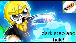 how to get haki in blox fruit  dark step show case and how to get🤩 [upl. by Anilehcim]