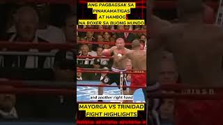 trinidad vs mayorga fight highlightsyoutubeshortsshortvideosportsboxingtrinidadmayorga [upl. by Eihcra]