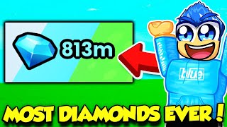 I MADE THE MOST DIAMONDS IVE EVER HAD IN PET SIMULATOR 99 [upl. by Yenatirb918]