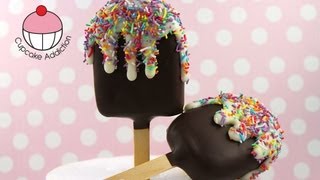 Popsicle Cakepops Make IceBlock Cake Pops  A Cupcake Addiction How To Tutorial [upl. by Danzig399]