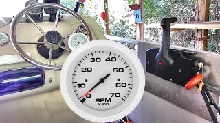 How To Install A Tachometer On A Outboard Motor [upl. by Reeher453]