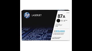 HP 87A Toner refiling [upl. by Allerym]