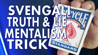 Svengali Deck Tutorial Truth and a Lie Mentalism Trick [upl. by Christin]