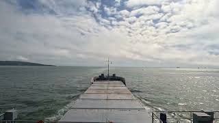 MV Cederborg  Timelapse  4K  Departure port of Dublin Ireland [upl. by Otrebogad]