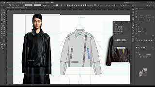 일러스트레이터 바이커재킷 도식화 그리기디테일 [upl. by Tucker]